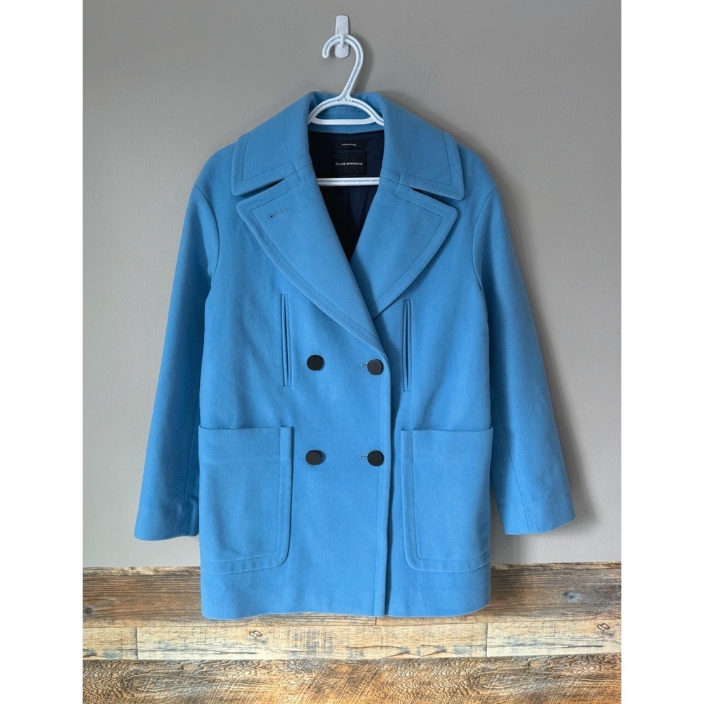 Club Monaco Wool Peacoat